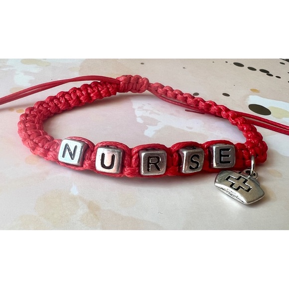 “NURSE” Braided Adjustable Bolo Bracelet - Picture 1 of 3
